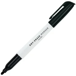 Low-Odor Pen-Style Dry-Erase Markers, Fine Point, 100% Recycled Plastic Barrel, Assorted Colors, Pack Of 5