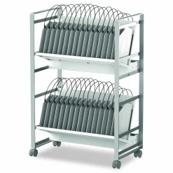 Luxor 32 Bay Open Charging Cart for 32 Devices, 27 x 14.75 x 39.75