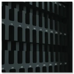 Luxor Cell Guard 30-Bay Cabinet for 32 Devices, 14.96 x 16.14 x 8.98, Black