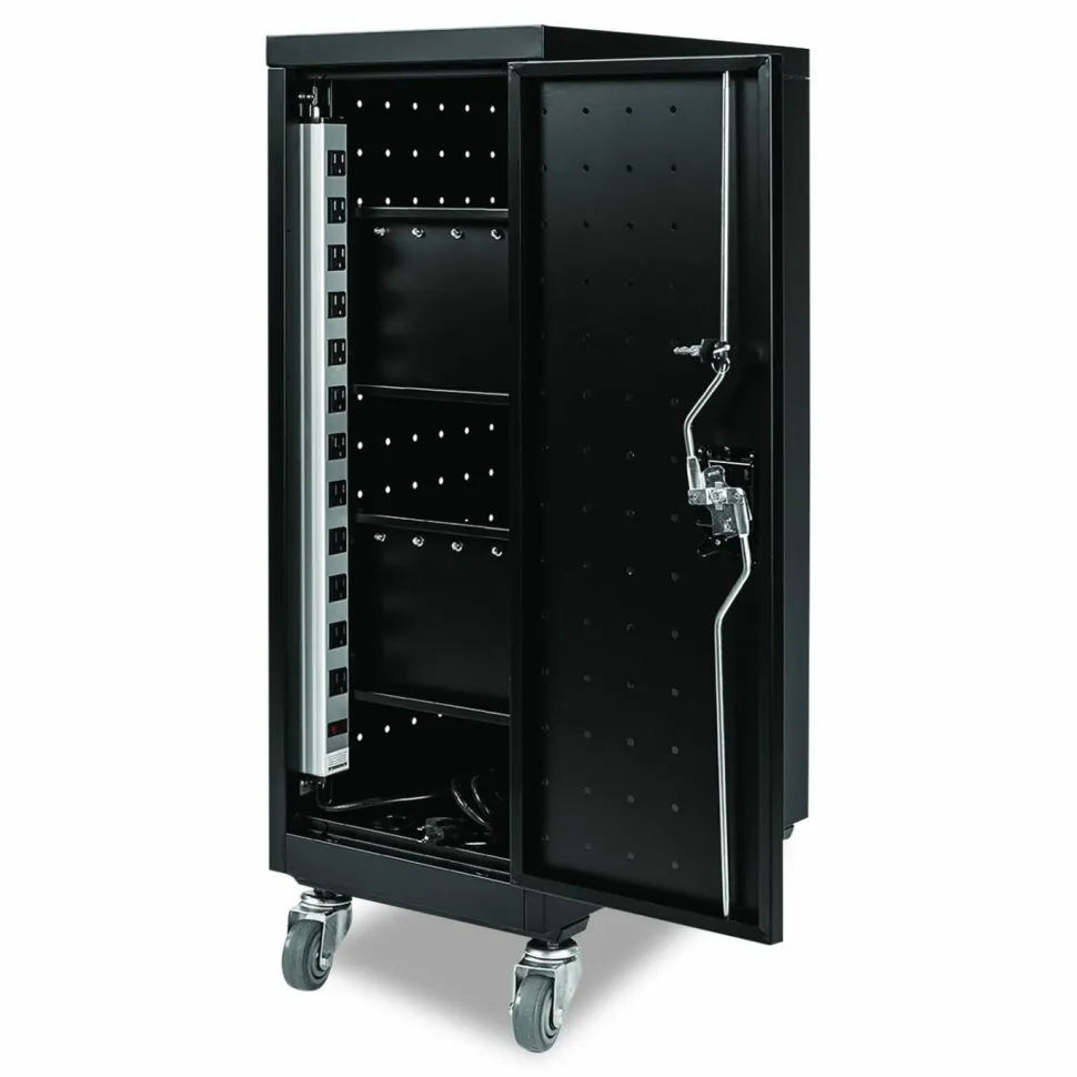 Luxor 12 Laptop/Chromebook Compact Charging Cart for 12 Devices, 14 x 21.15 x 39.62