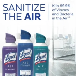 LYSOL Air Sanitizer Spray - White Linen 10 oz., Case of 6 bottles