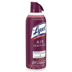 LYSOL Brand Air Sanitizer Spray, Light Breeze Scent, 10 oz Aerosol Can, 6/Carton