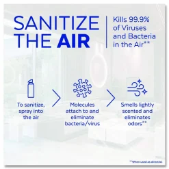 LYSOL Brand Air Sanitizer Spray, Light Breeze Scent, 10 oz Aerosol Spray