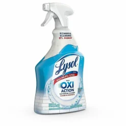 LYSOL Brand Bathroom Cleaner with Hydrogen Peroxide, Cool Spring Breeze Scent, 32 oz Trigger Spray Bottle, 12/Carton