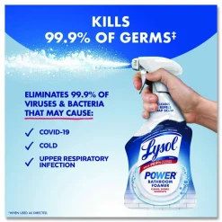 LYSOL Brand Disinfectant Power Bathroom Foamer, Liquid, Atlantic Fresh Scent, 32 oz Spray Bottle
