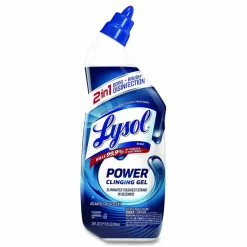 LYSOL Brand Disinfectant Toilet Bowl Cleaner, Atlantic Fresh Scent, 24 oz Angle-Neck Bottle, 9/Carton