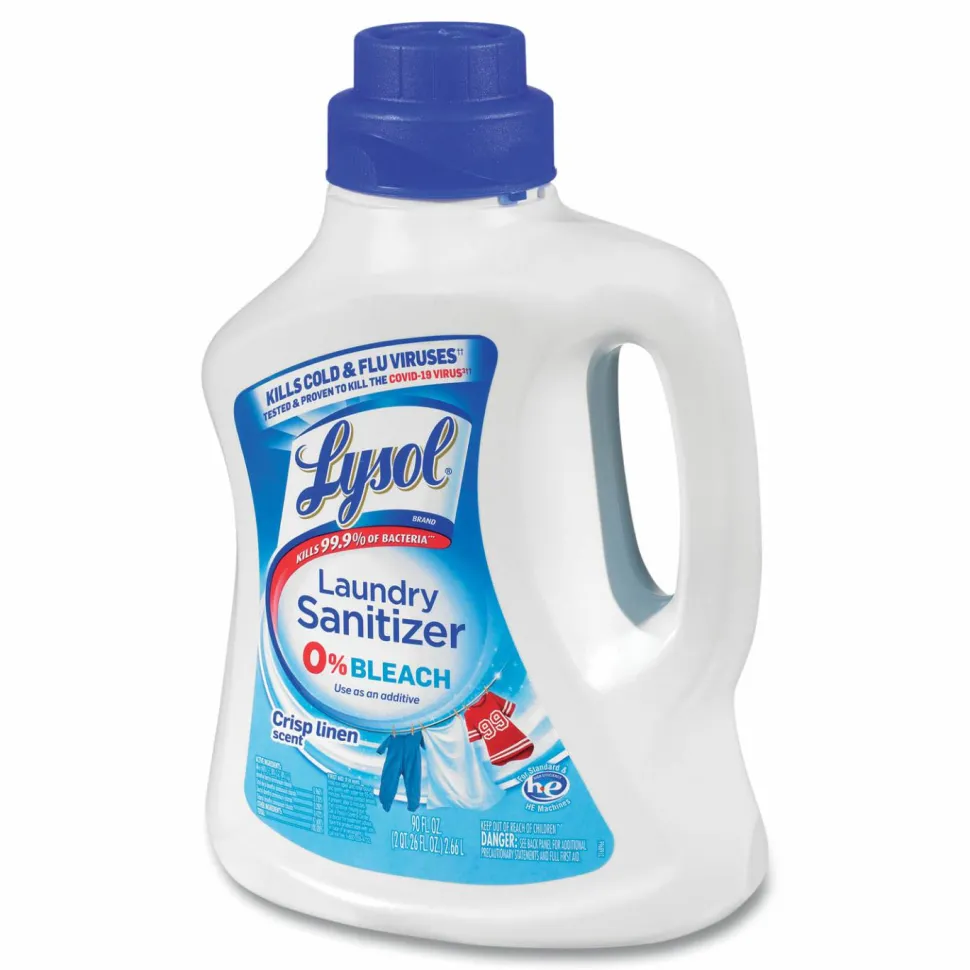 LYSOL Brand Laundry Sanitizer, Liquid, Crisp Linen Scent, 90 oz