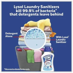 LYSOL Brand Laundry Sanitizer, Liquid, Crisp Linen Scent, 90 oz