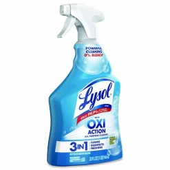 LYSOL Brand Multi-Purpose Hydrogen Peroxide Cleaner, Citrus Sparkle Zest Scent, 32 oz Trigger Spray Bottle, 9/Carton