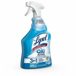 LYSOL Brand Multi-Purpose Hydrogen Peroxide Cleaner, Citrus Sparkle Zest Scent, 32 oz Trigger Spray Bottle, 9/Carton