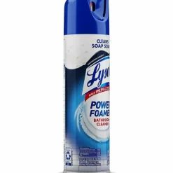 LYSOL Brand Power Foam Bathroom Cleaner, Unscented, 24 oz Aerosol Spray, 12/Carton