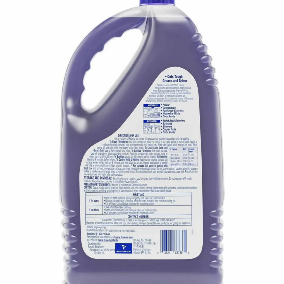Lysol Clean & Fresh Multi-Surface Cleaner, Clean & Fresh Lavender Orchid Scent, 144 Oz Bottle