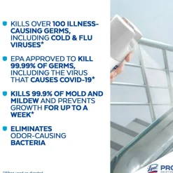 Lysol Disinfectant Spray, Crisp Linen Scent, 12.5 Oz Bottle, Case Of 12