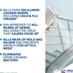 Lysol Disinfectant Spray, 19 Oz, Crisp Linen, Carton Of 8 Bottles