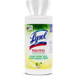 LYSOL Disinfecting Wipes with Citric Acid - Fresh Citrus 70 ct., Pack of 6