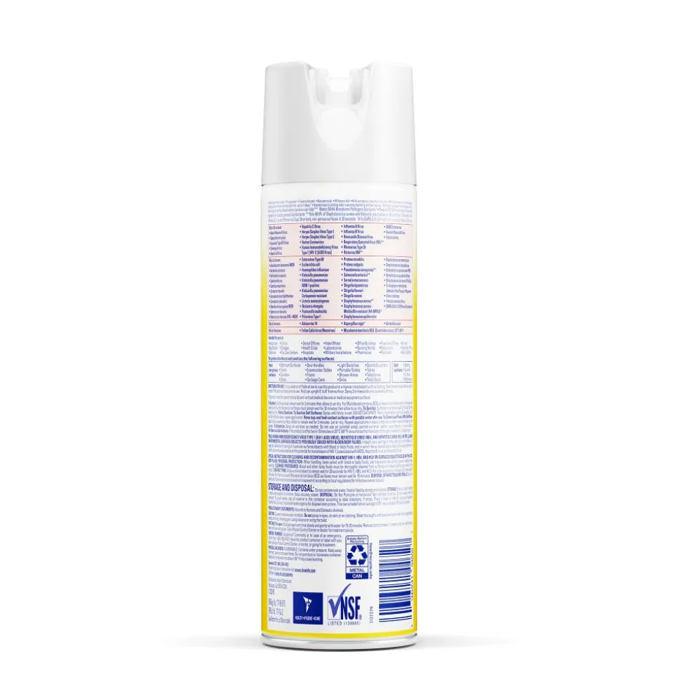 Lysol Professional Disinfectant Spray, Original Scent, 19 Oz Bottle, Case Of 12