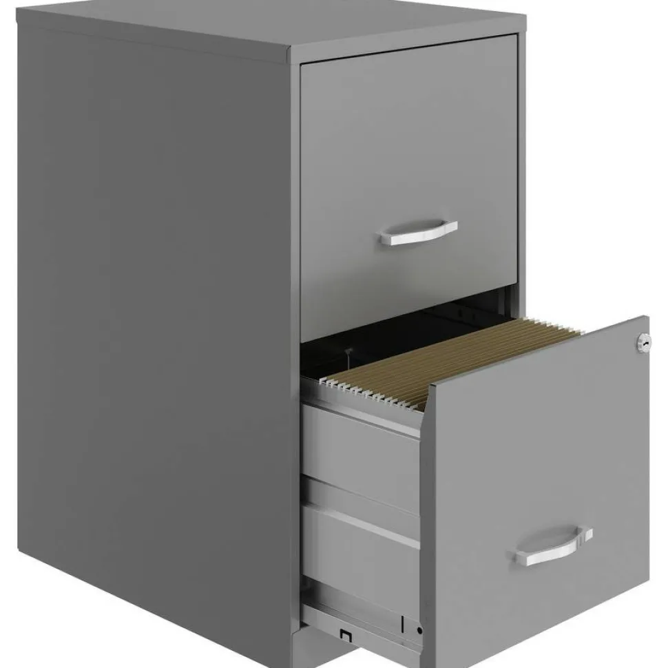 LYS SOHO File Cabinet - 14.3"x18"x24.5" - 2x Drawer(s) - VF218AASR
