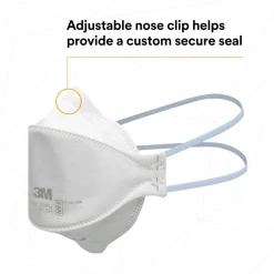 3M Aura N95 Particulate Respirators, 9205+, White, Pack Of 240 Respirators