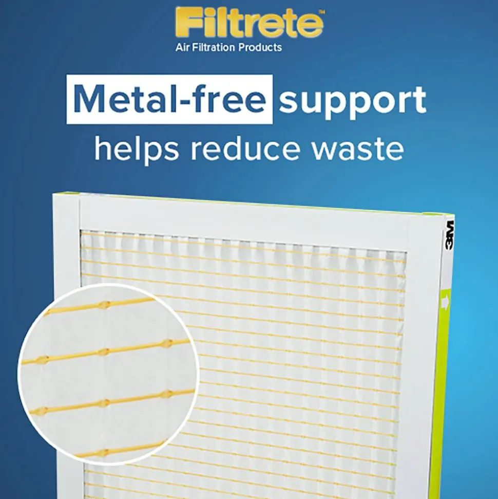 3M Filtrete 16 x 25 x 1 Air Filter, 12 HVAC Filters, MPR 700, Merv 8, Dust, Pollen & Pet Dander, 3 Month Pleated 1 Inch Electrostatic Air Filters