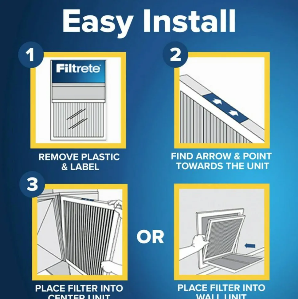 3M Filtrete 16 x 25 x 1 Air Filter, 12 HVAC Filters, MPR 700, Merv 8, Dust, Pollen & Pet Dander, 3 Month Pleated 1 Inch Electrostatic Air Filters