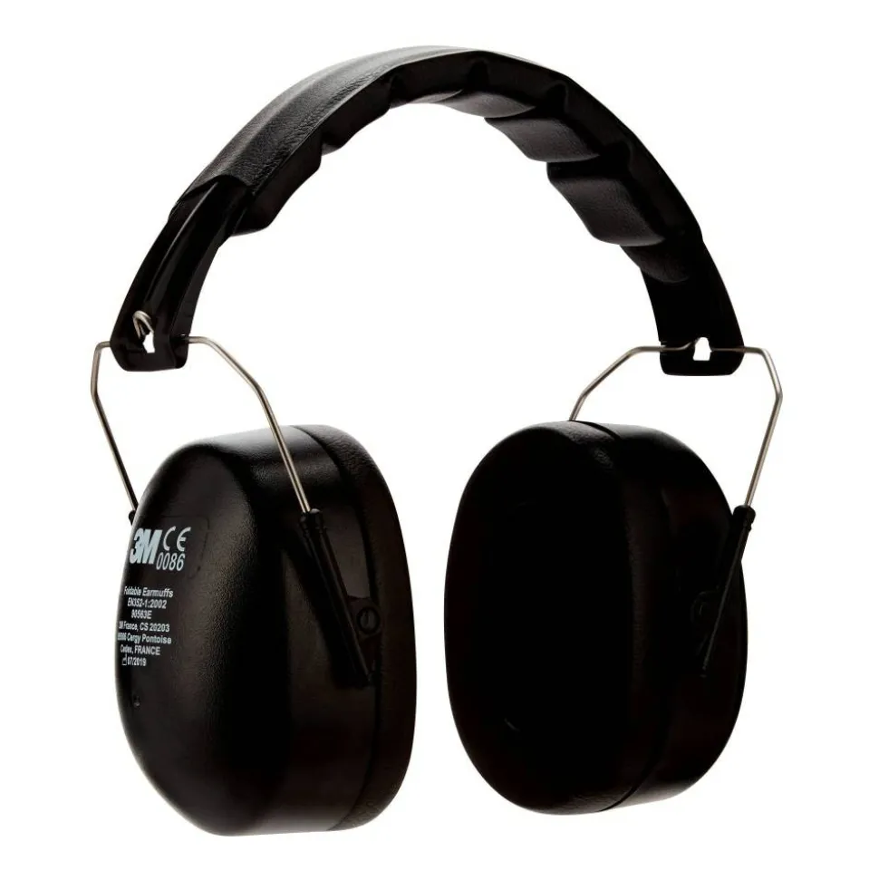 3M Folding Earmuff, 90563H1-DC, Black