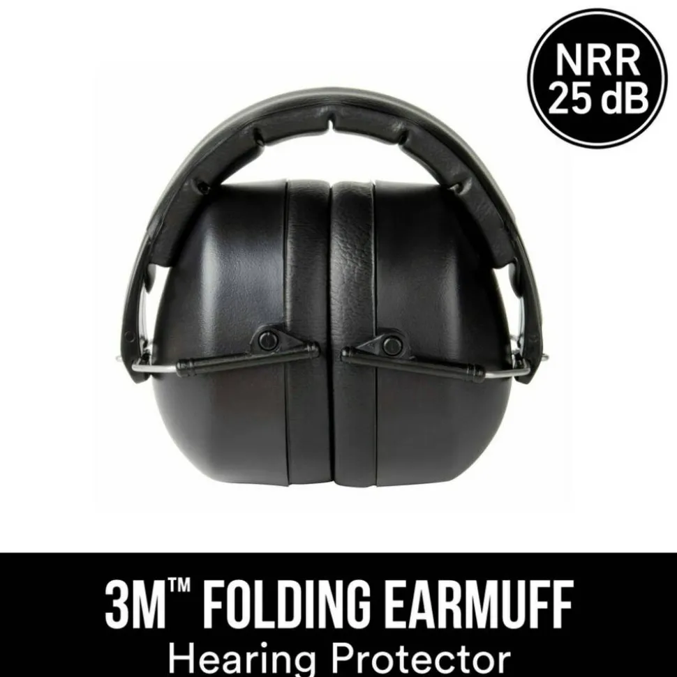3M Folding Earmuff, 90563H1-DC, Black