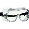 3M Goggle Chemical Splash, 1 Pack of Safety Goggles, Black Strap, Clear Lens