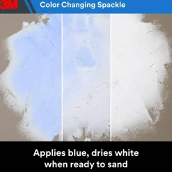 3M High Strength Hole Repair Kit, 1 Kit, Heavy Duty, Waterproof, Blue-to-White Color Changing Spackling Compound, Wall Filler