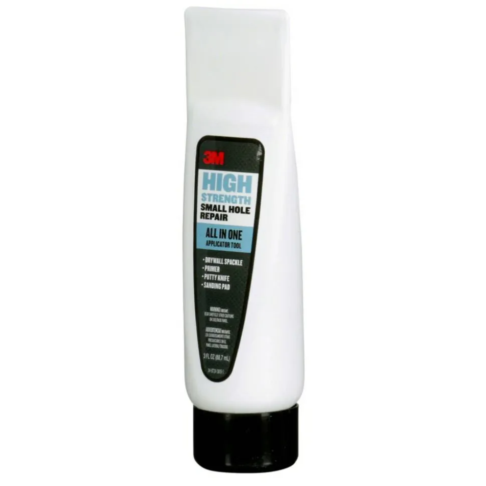 3M High Strength Small Hole Repair, 1 Pack, All in One Applicator Tool, Quick and Easy Repair for Nicks and Nail Holes
