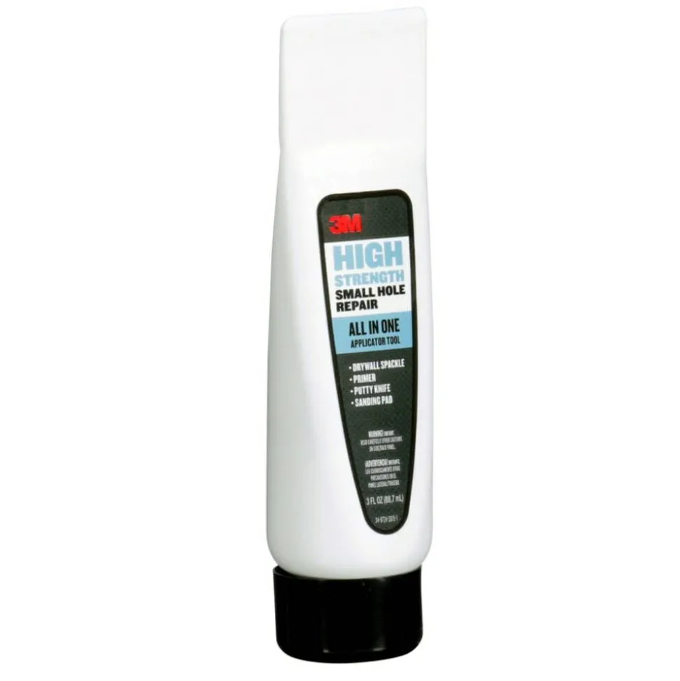 3M High Strength Small Hole Repair, 1 Pack, All in One Applicator Tool, Quick and Easy Repair for Nicks and Nail Holes