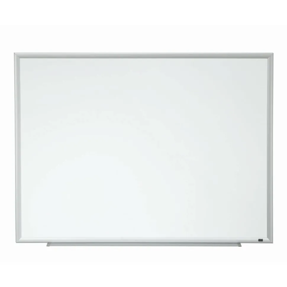 3M Porcelain Magnetic Dry-Erase Whiteboard, 96" x 48", Aluminum Frame With Silver Finish