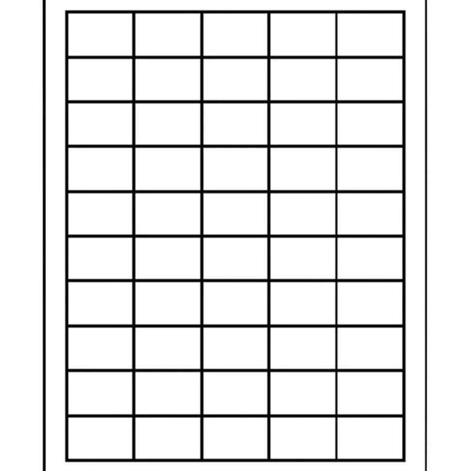 MACO UPC Permanent Labels, MACML5000, Rectangle, 1"W x 1 1/2"L, White, 50 Per Sheet, Box Of 5,000