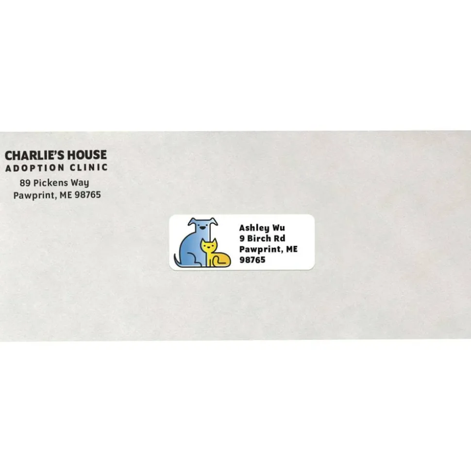 MACO White Laser/Ink Jet Address Label