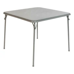 Madelyn Gray Folding Card Table - Lightweight Portable Folding Table with Collapsible Legs