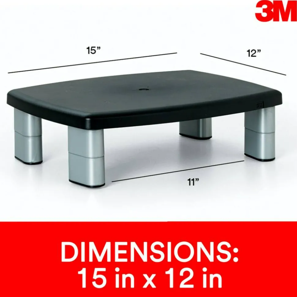 3M Adjustable-Height Monitor Stand