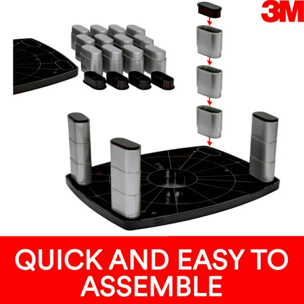 3M Adjustable-Height Monitor Stand