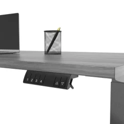 Magellan Performance Electric 60"W Height-Adjustable Standing Desk, Gray, BIFMA Compliant