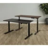 Magellan 60"W Pneumatic Height-Adjustable Standing Desk, Espresso