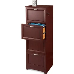 Magellan 19”D Vertical 4-Drawer File Cabinet, Classic Cherry