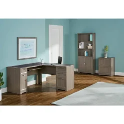 Magellan 59"W L-Shape Corner Computer Desk, Gray