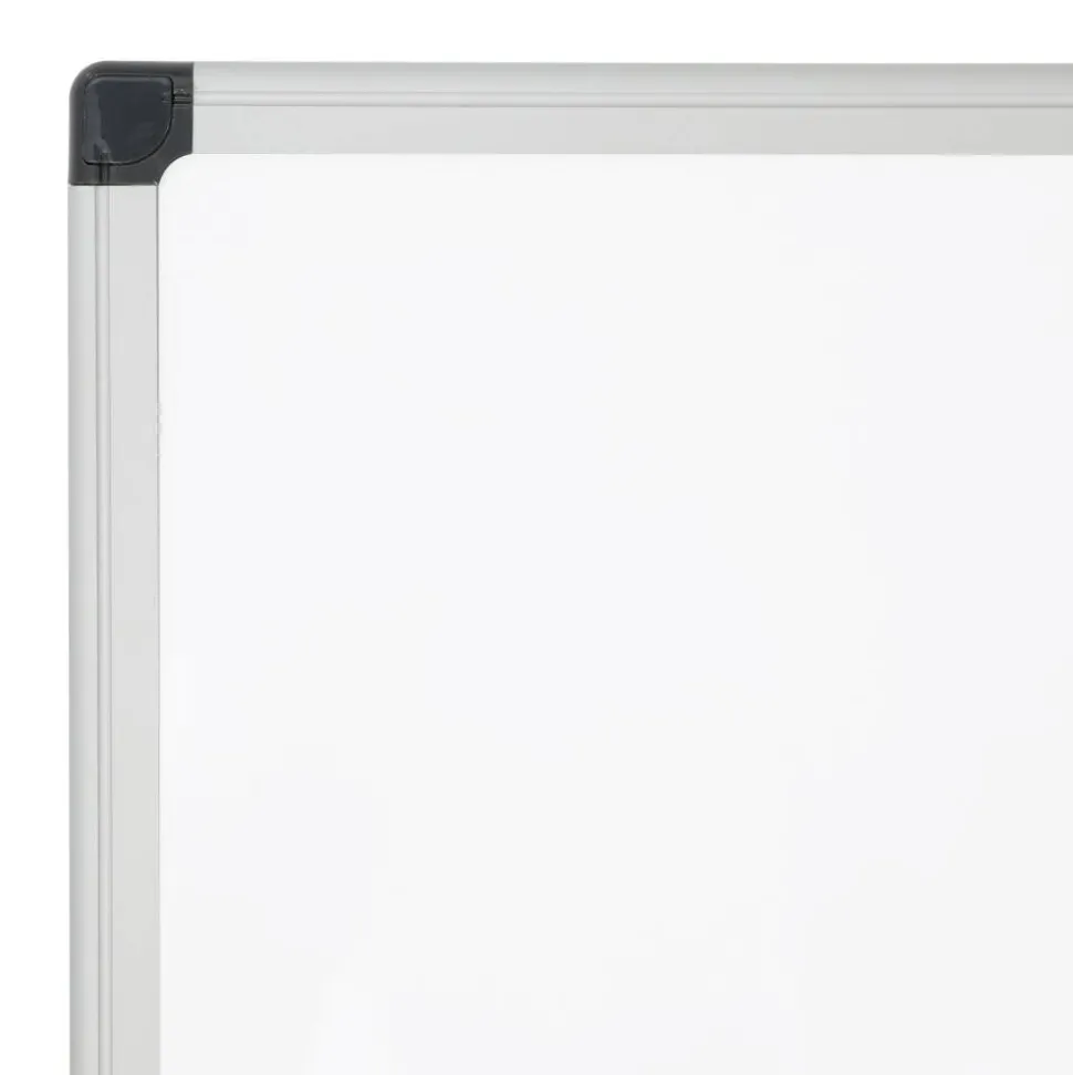 Magnetic Dry-Erase Whiteboard, 48" x 72", Silver Frame