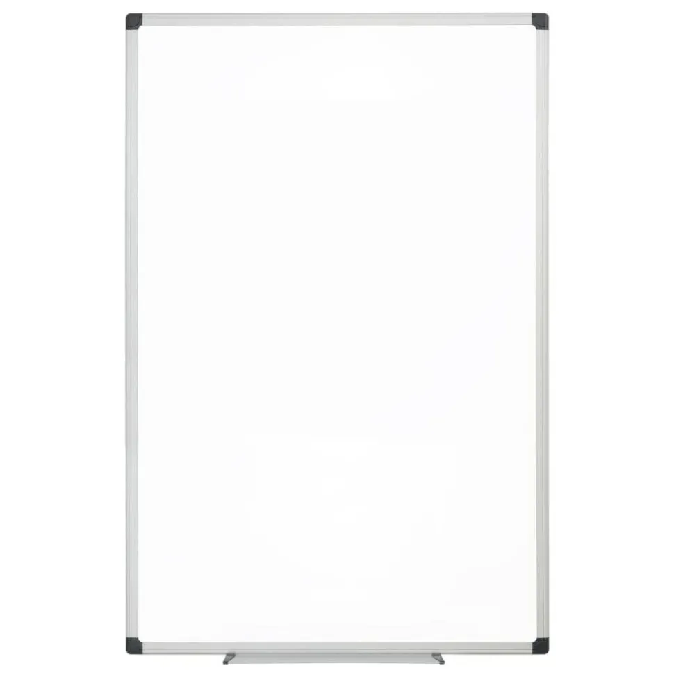 Magnetic Dry-Erase Whiteboard, 48" x 72", Silver Frame