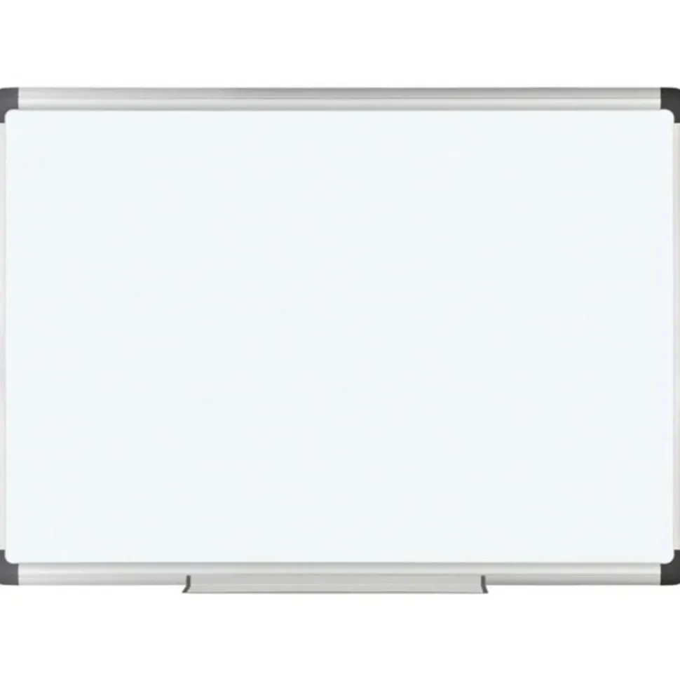 Magnetic Dry-Erase Whiteboard, 36" x 48", Silver Frame