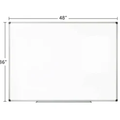 Magnetic Dry-Erase Whiteboard, 36