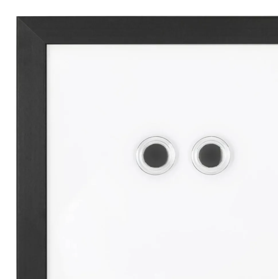 Magnetic Dry-Erase Whiteboard, 18" x 24", Black Finish Frame