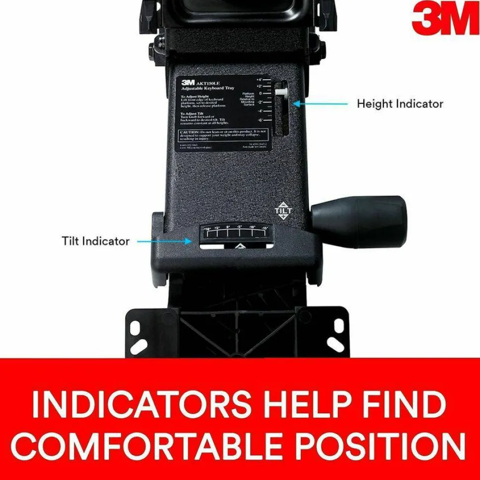 3M AKT170LE Adjustable Keyboard Tray