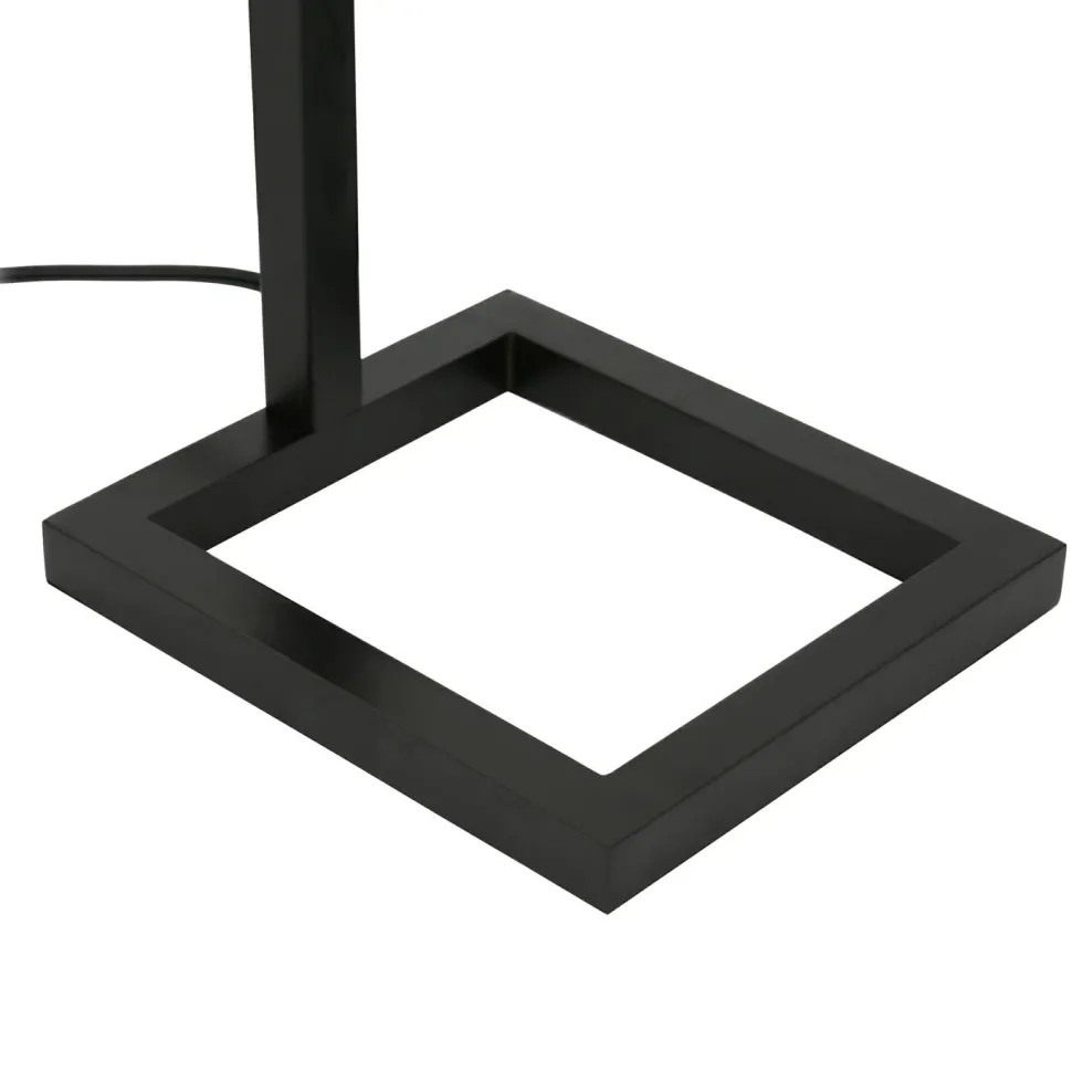 Malva 26" Tall Table Lamp with Glass Shade in Blackened Bronze/Seeded