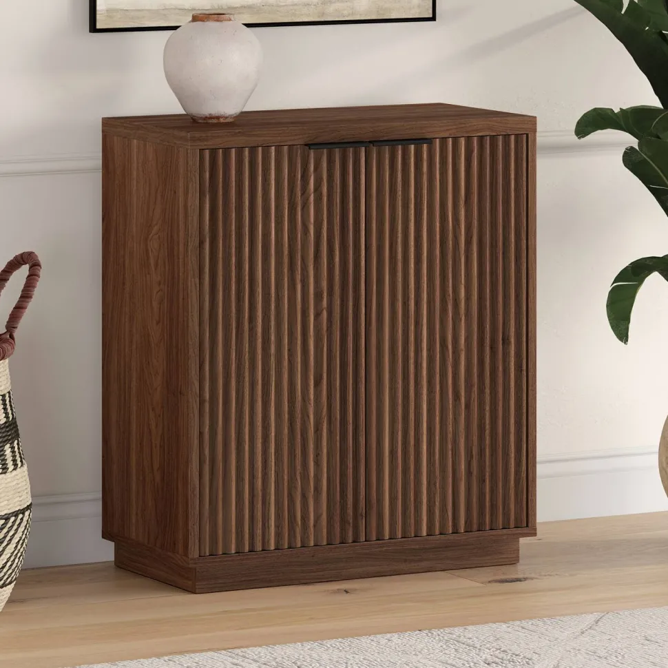 Mansfield 28" Wide Rectangular Accent Cabinet in Satin Walnut