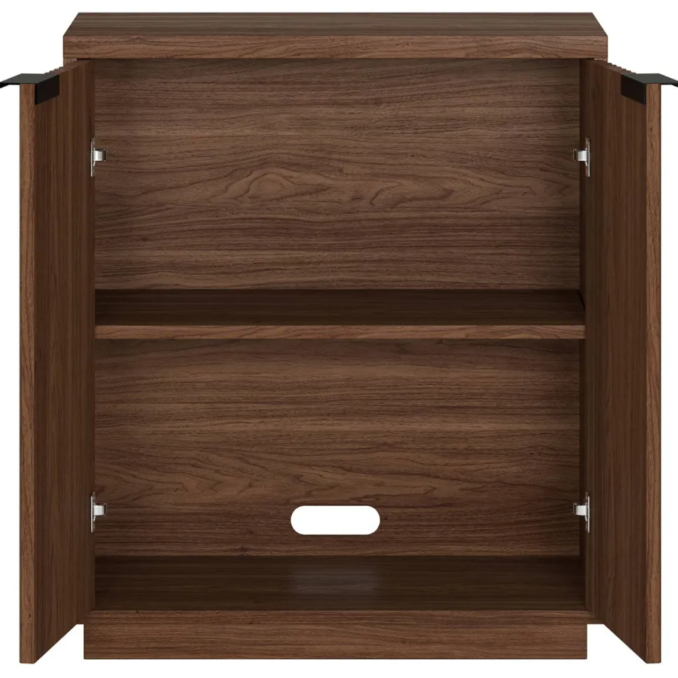 Mansfield 28" Wide Rectangular Accent Cabinet in Satin Walnut