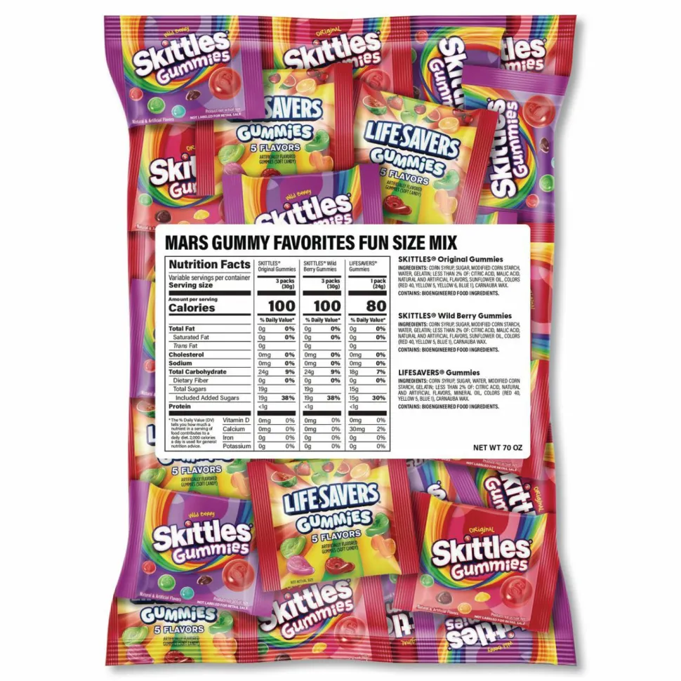 MARS Gummy Favorites Fun Size Mix, 70 oz Bag